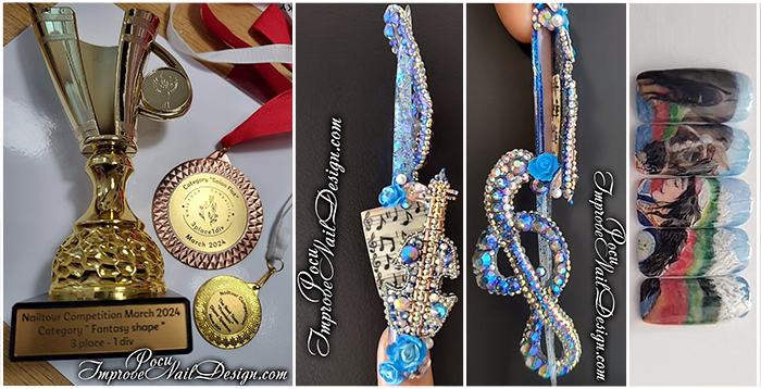 Два месеца след като Роси изкара този курс 1] отвори собствен салон и 2] спечели трето място в шампионата NailTour Competition в България